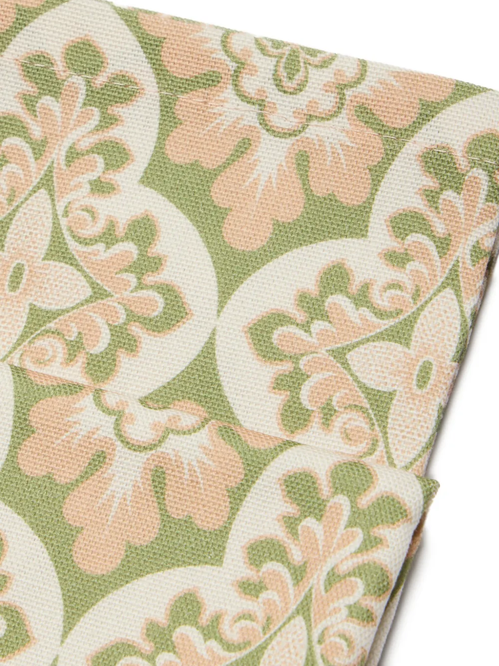 La Doublej Palazzo-print Napkin (set Of Two) In Green