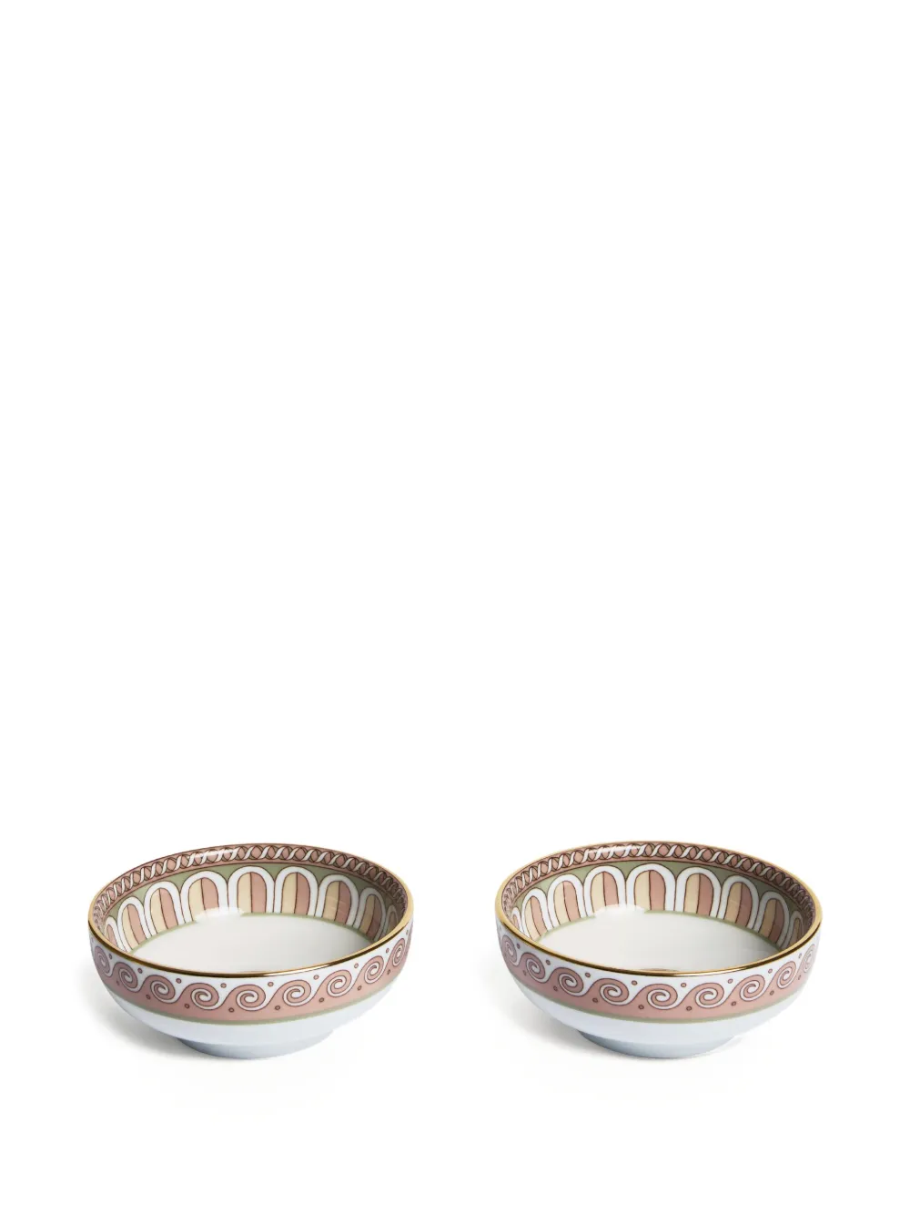 La DoubleJ patterned porcelain bowls (set of two) | White | Image 1