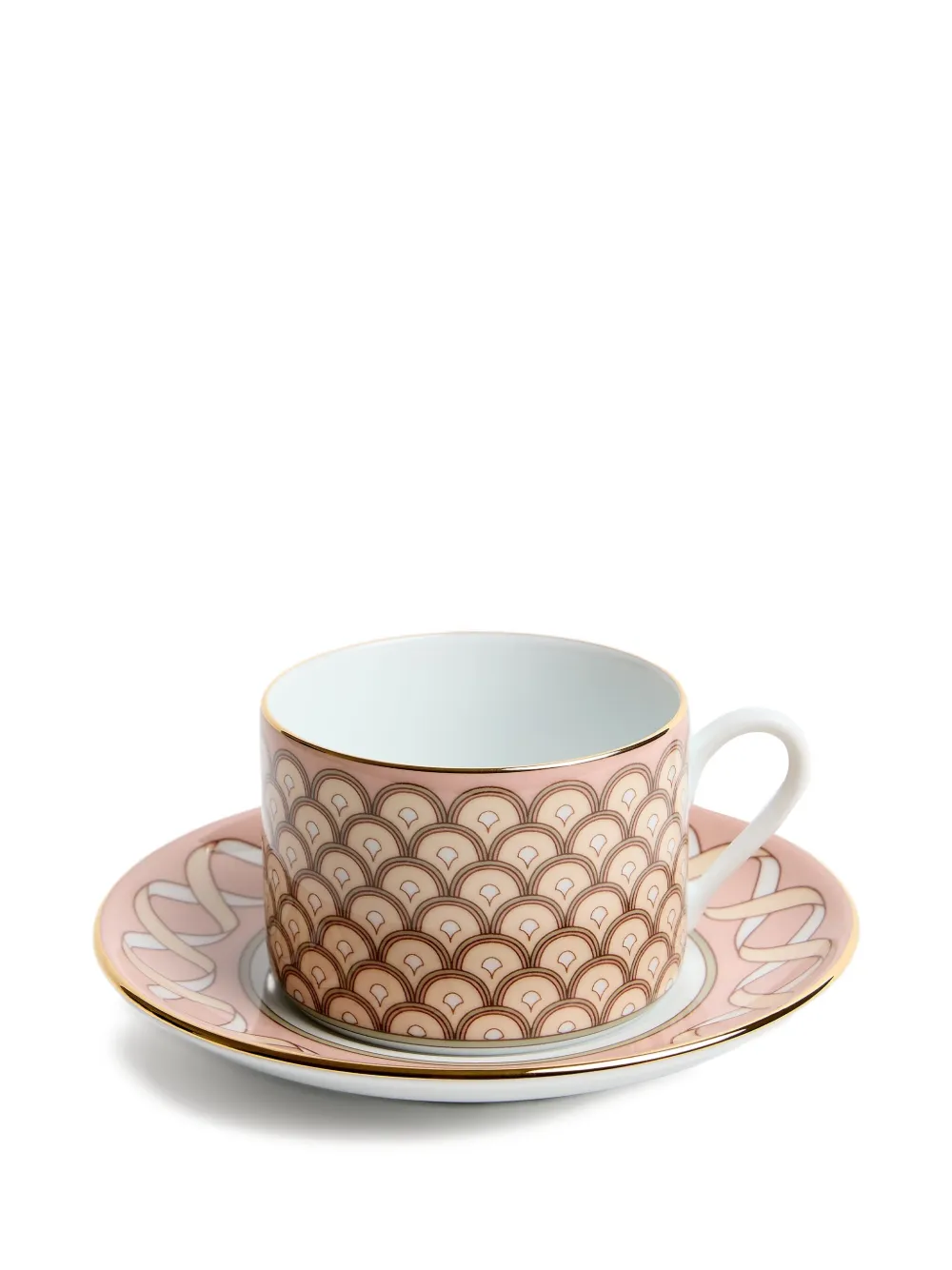 La Doublej Impero Tea Cups (set Of Two) In Pink