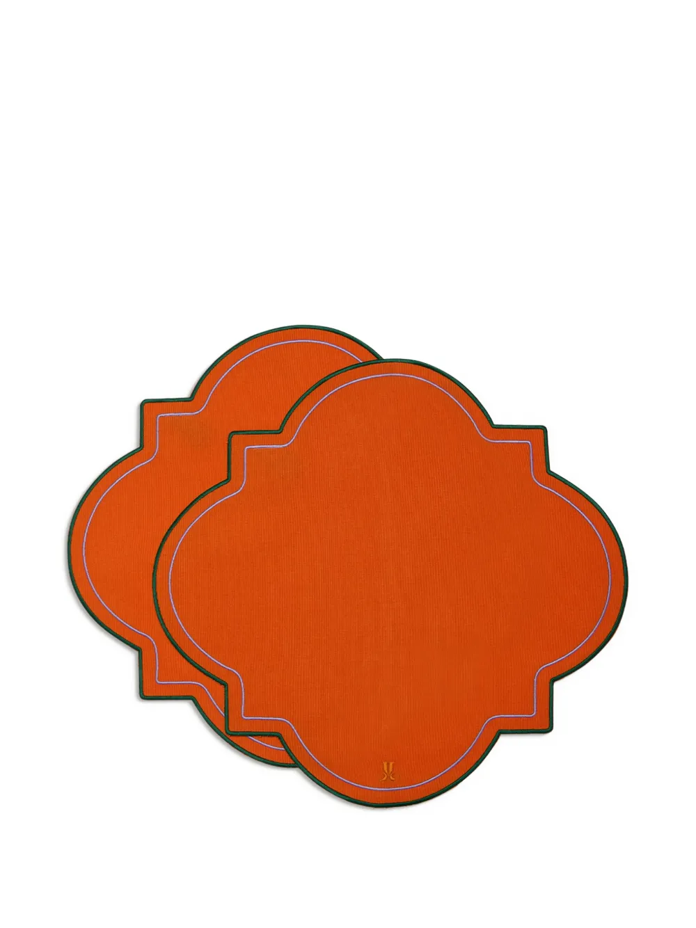 La DoubleJ Medallion Tischsets (2er-Set) | Orange | Image 1