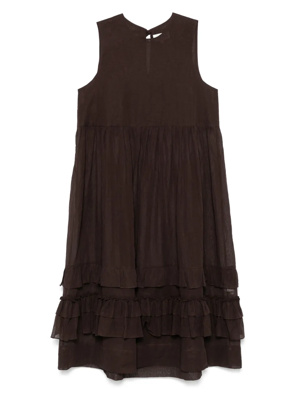 Cawley Studio Genevieve midi dress | Brown | Image 1