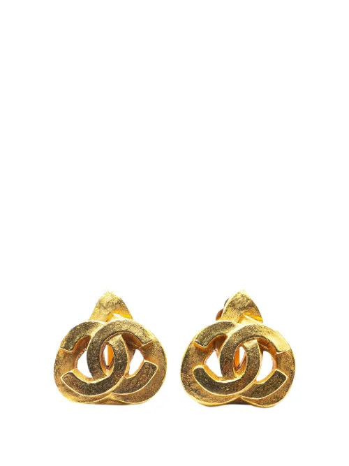 Boucles d'oreilles à fermoir clip (1997) - CHANEL Pre-Owned - Modalova