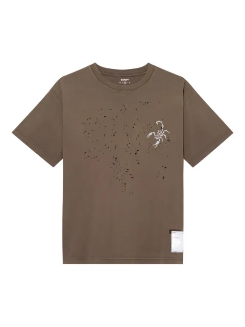 Satisfy T-Shirt mit Logo-Print