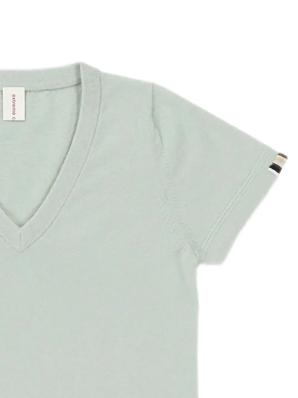 extreme cashmere Nº 404 T-shirt met V-hals Groen