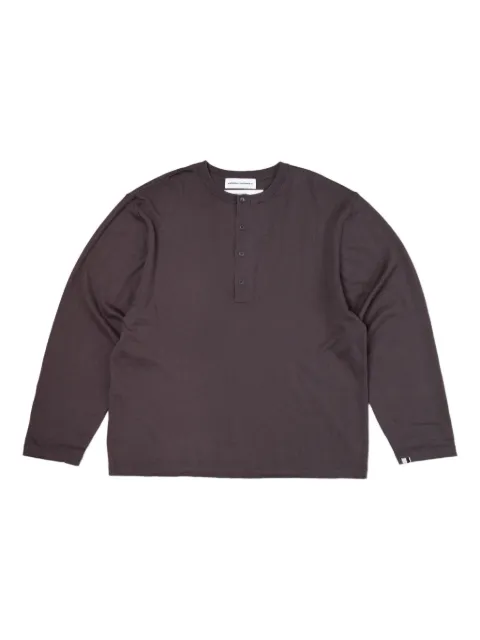 extreme cashmere Nº 407 long-sleeve henley top