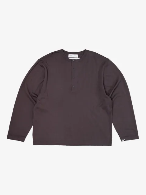 extreme cashmere Nº 407 long-sleeve henley top