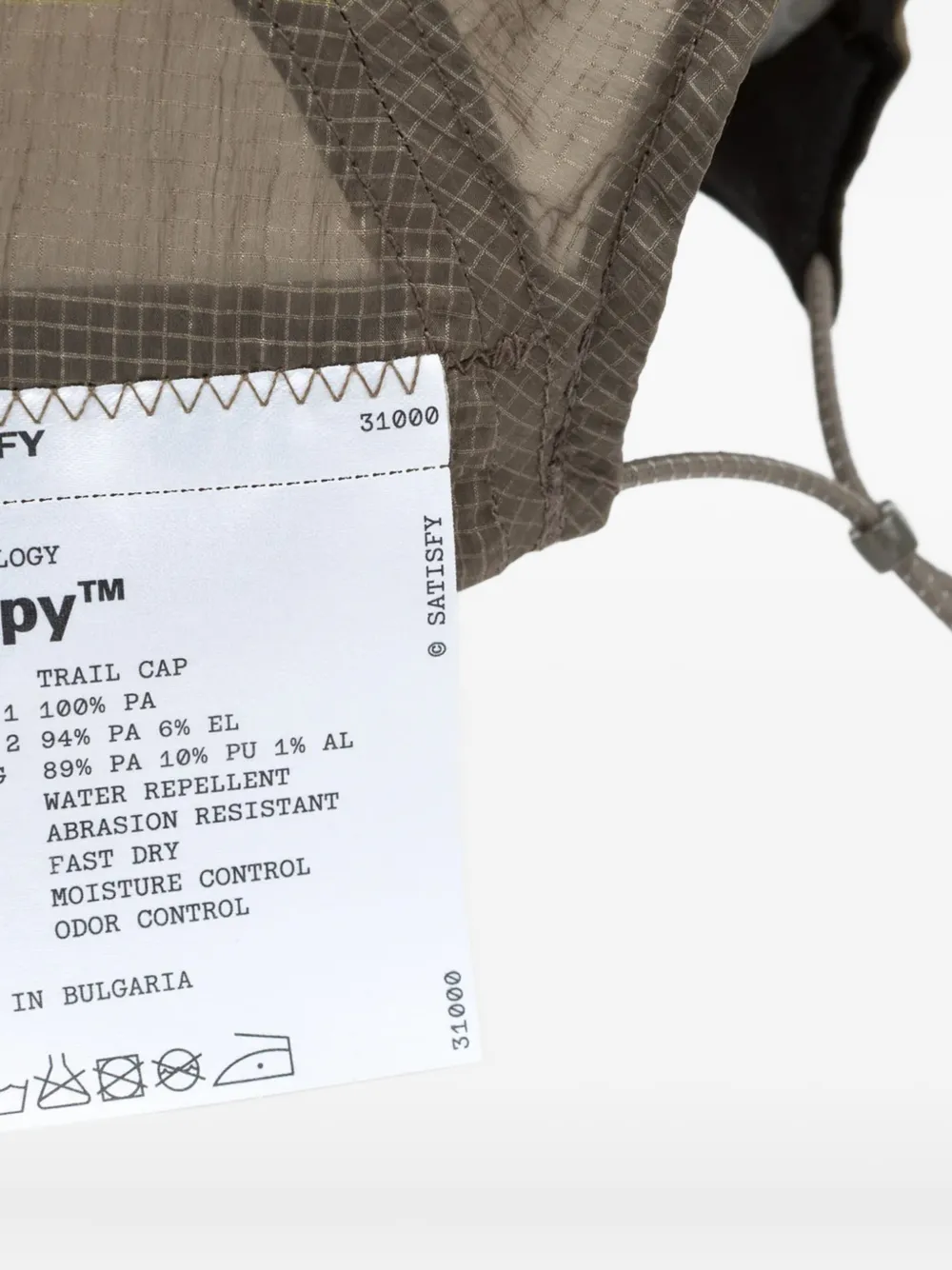 Satisfy Logo-print Trail Cap In Neutrals