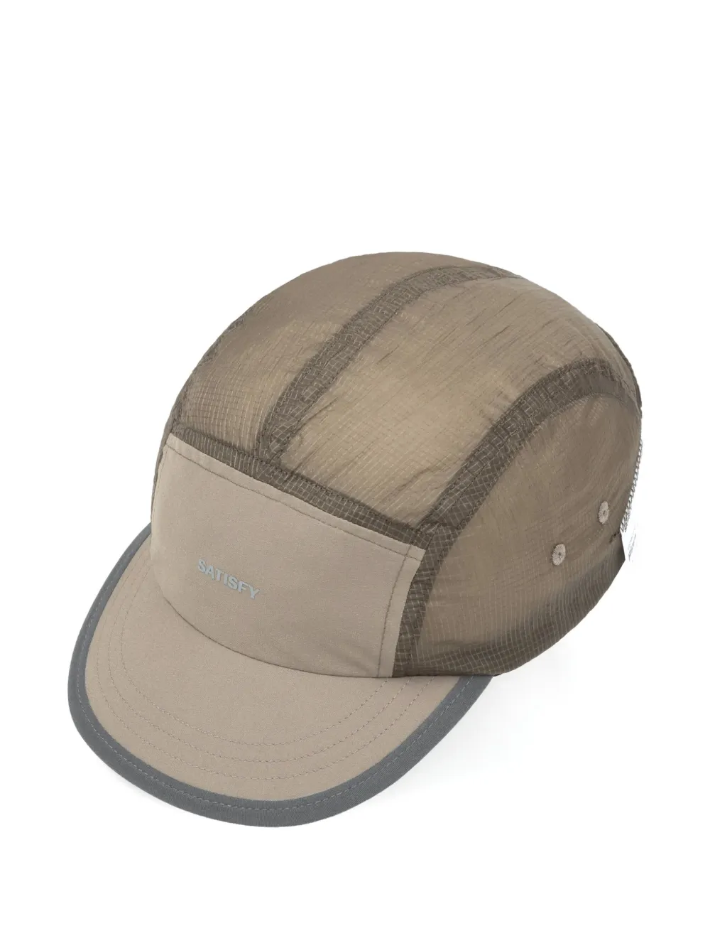 Satisfy Logo-print Trail Cap In Neutrals