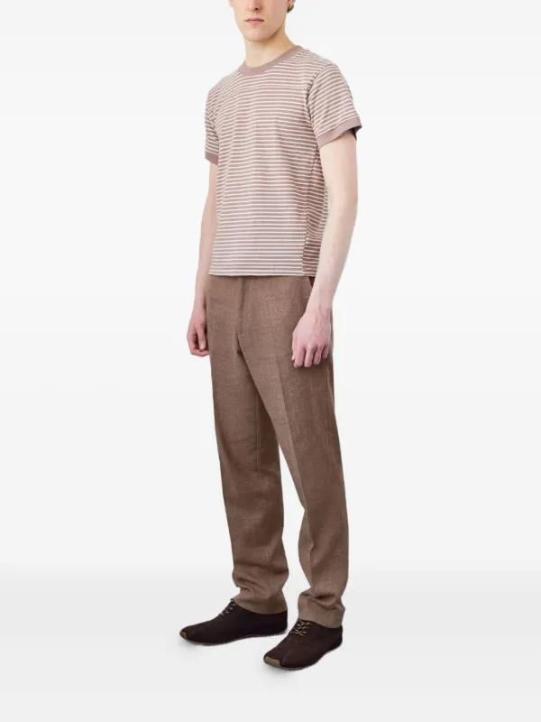 【関税込み】Carter Young Tシャツ Carter Young Striped T-shirt | Neutrals | FARFETCH
