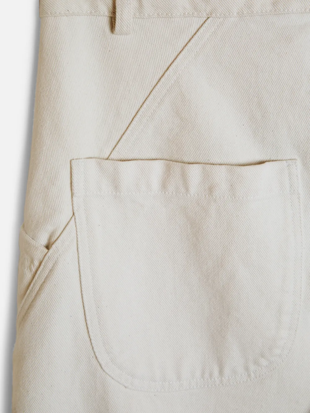 Ymc You Must Create Twisted Straight-leg Trousers In Neutrals