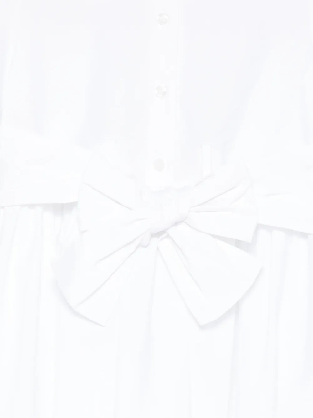 Aspesi Kids Jurk met strikdetail Wit