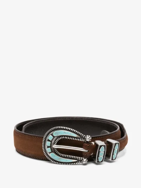 ALBERTO LUTI suede belt