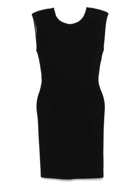 DONDUP vestido midi con placa del logo