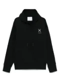 John Richmond logo-patch hoodie - Black