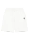 John Richmond logo-patch shorts - White