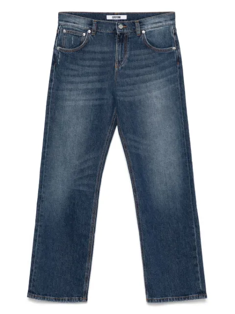 Grifoni jeans con parche del logo