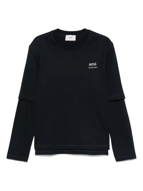T-shirt à logo imprimé - AMI Paris - Modalova