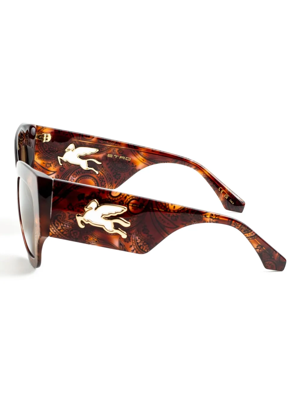ETRO Zonnebril met cat-eye montuur Bruin