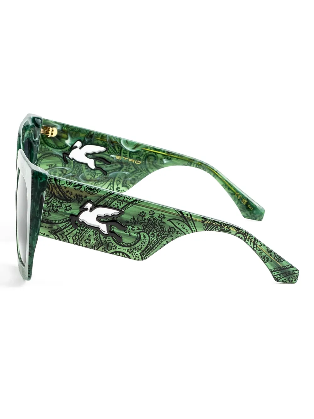 ETRO Zonnebril met vierkant montuur Groen