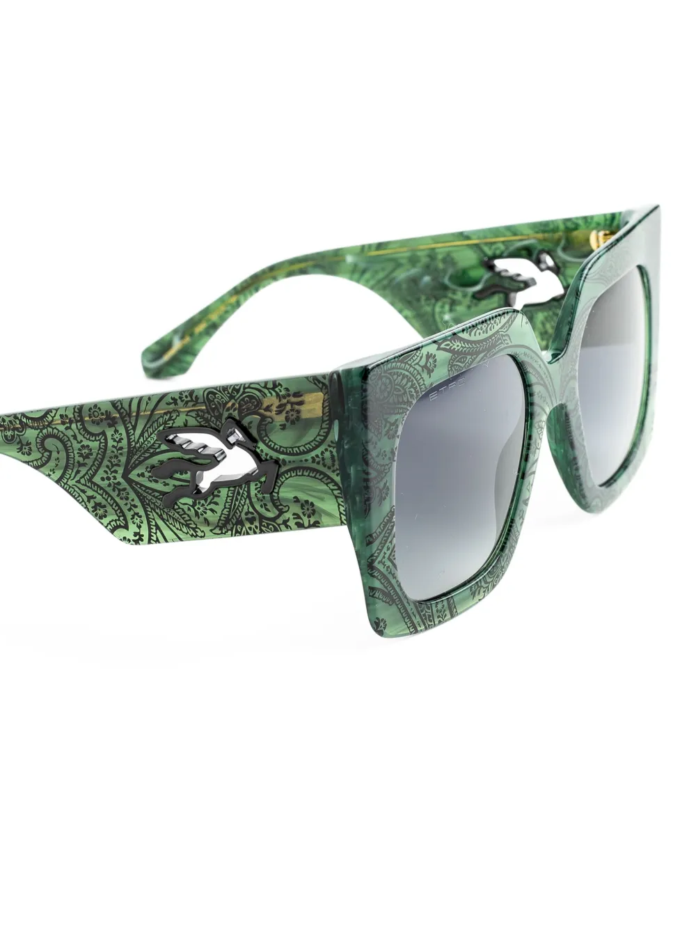 ETRO Zonnebril met vierkant montuur Groen