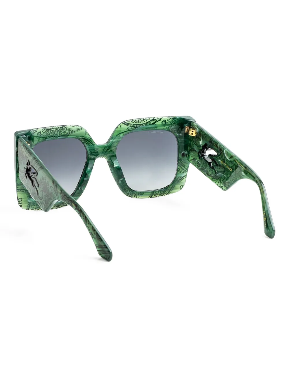 ETRO Zonnebril met vierkant montuur Groen