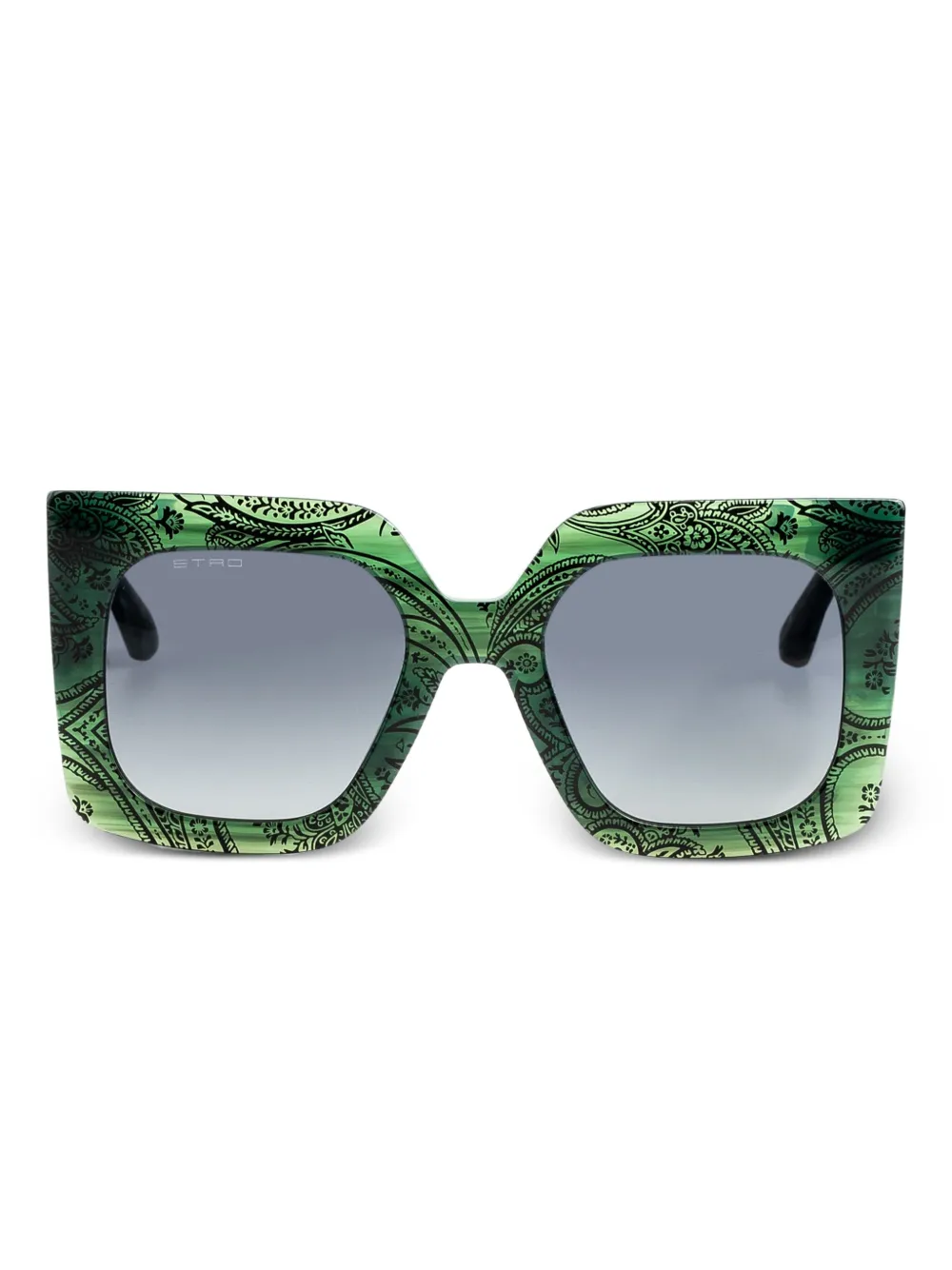 ETRO Zonnebril met vierkant montuur Groen