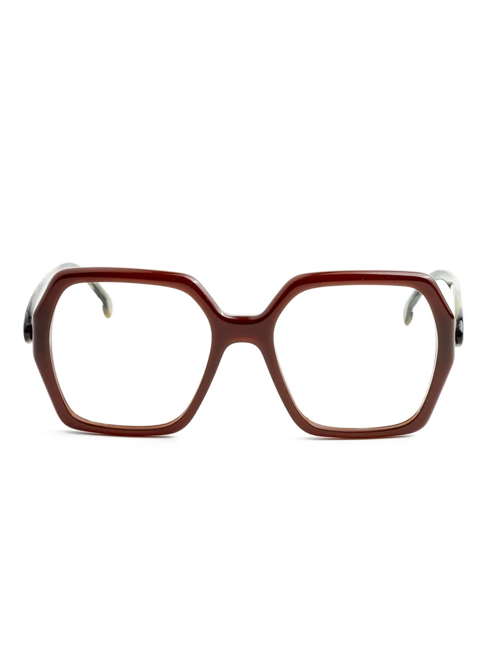 ETRO lunettes de vue à monture géométrique | marron | Image 1
