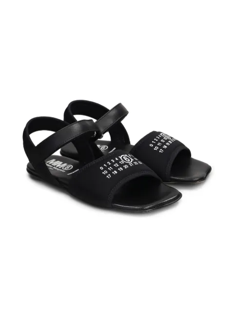 MM6 Maison Margiela Kids Numbers-motif sandals 