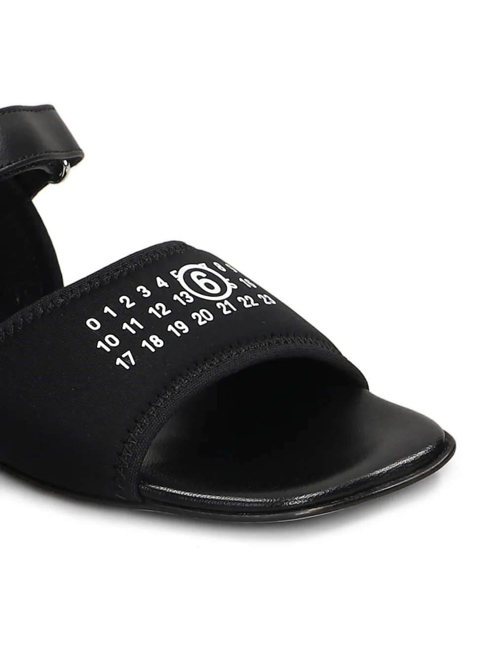 MM6 Maison Margiela Kids Sandalen met nummer-patroon Zwart