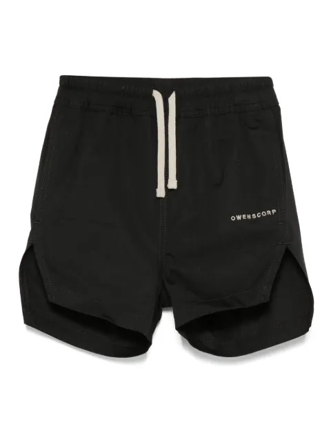 Rick Owens Kids embroidered-logo shorts
