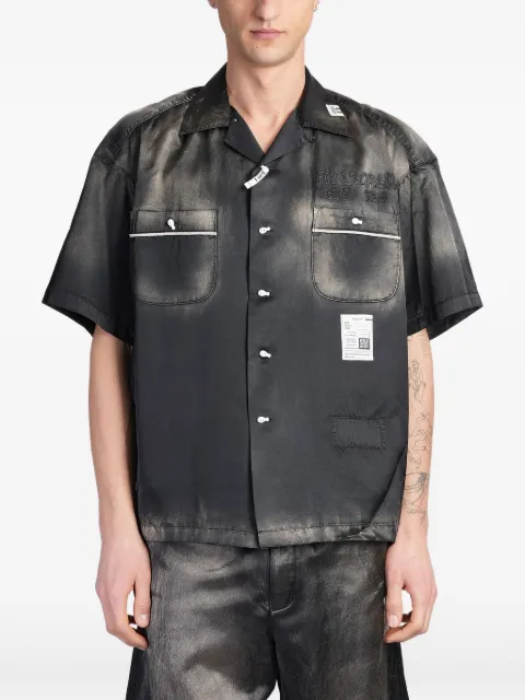 Maison MIHARA YASUHIRO camisa con efecto envejecido