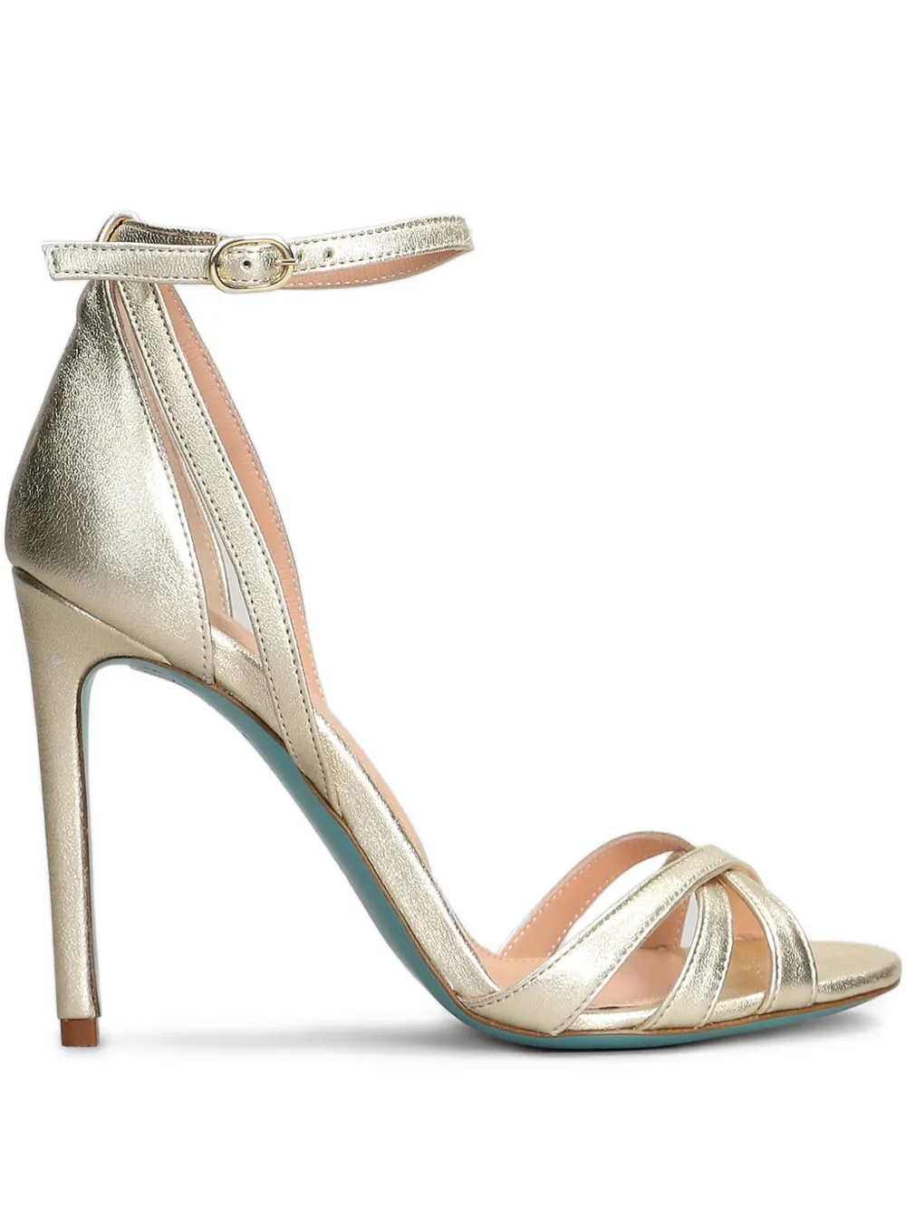 Fratelli Russo 110mm leather sandals Gold