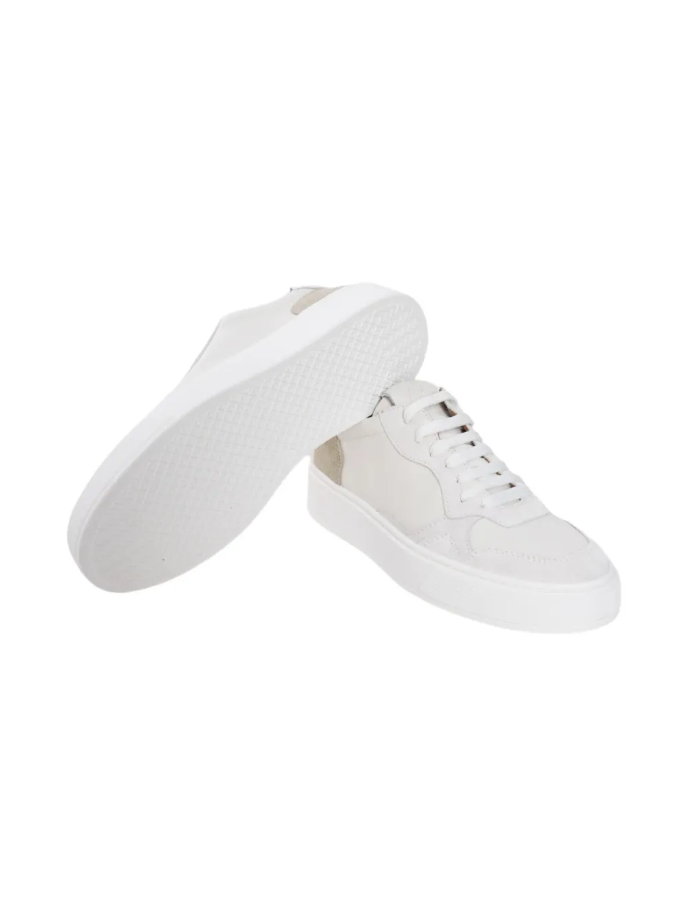 Eleventy leather sneakers White