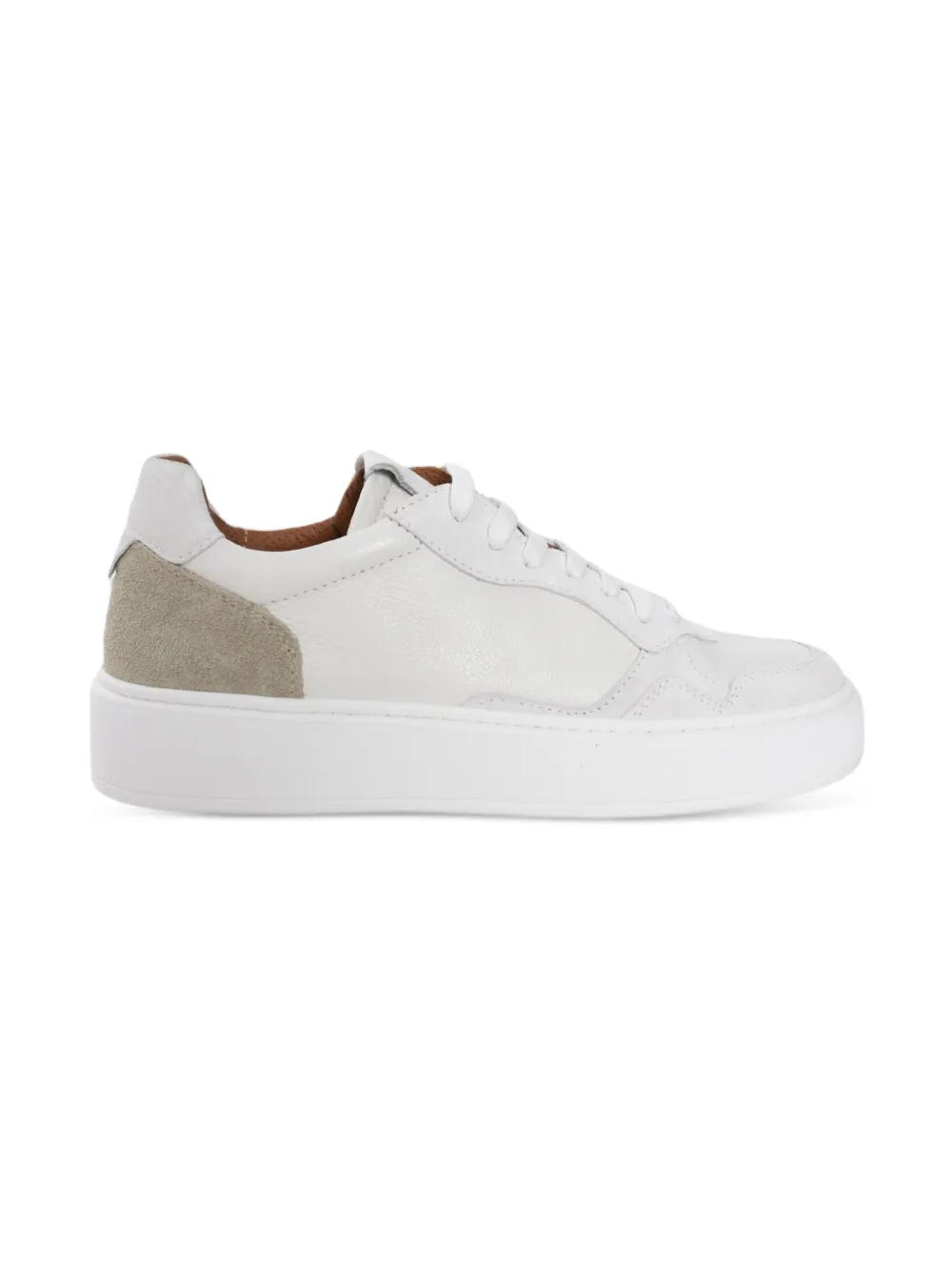 Eleventy leather sneakers White