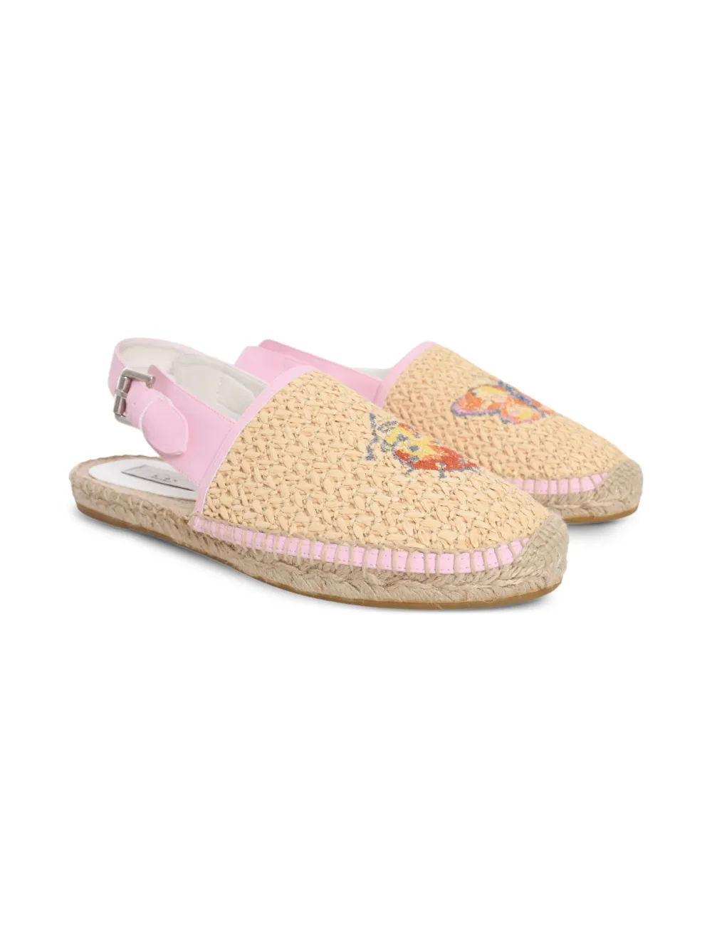 Stella McCartney Kids graphic-print espadrilles Neutrals