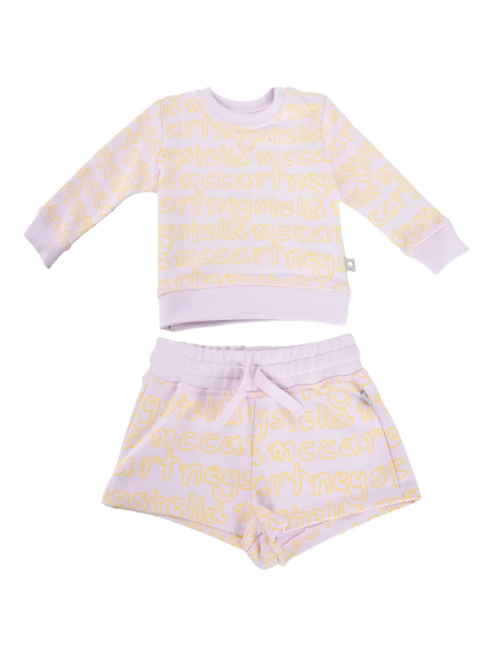 Stella McCartney Kids logo-print shorts set - ピンク Stella McCartney Kids logo-print shorts set - ピンク