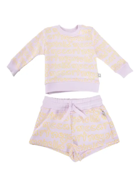 Stella McCartney Kids logo-print shorts set