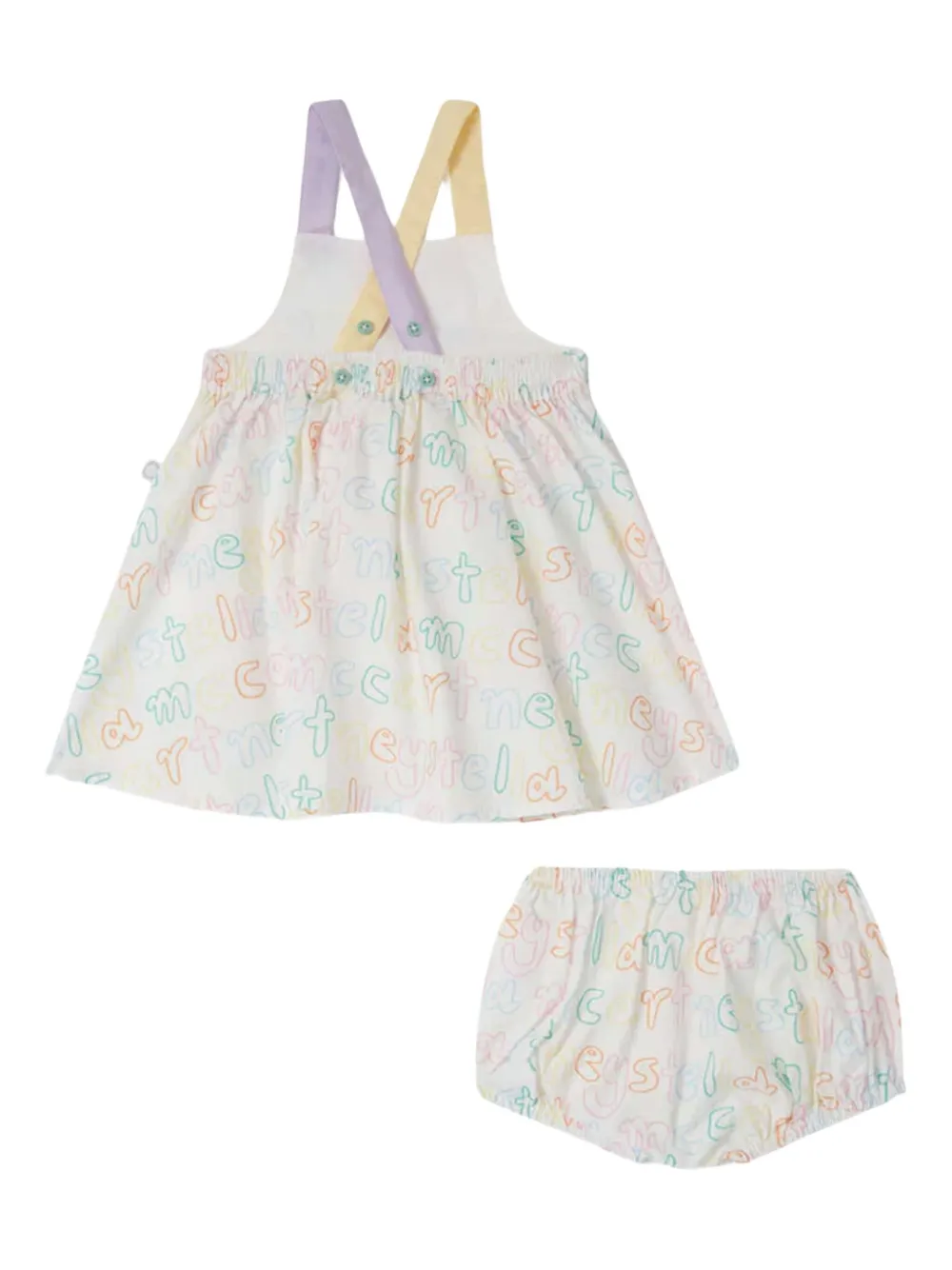 Stella McCartney Kids logo-print dress Wit