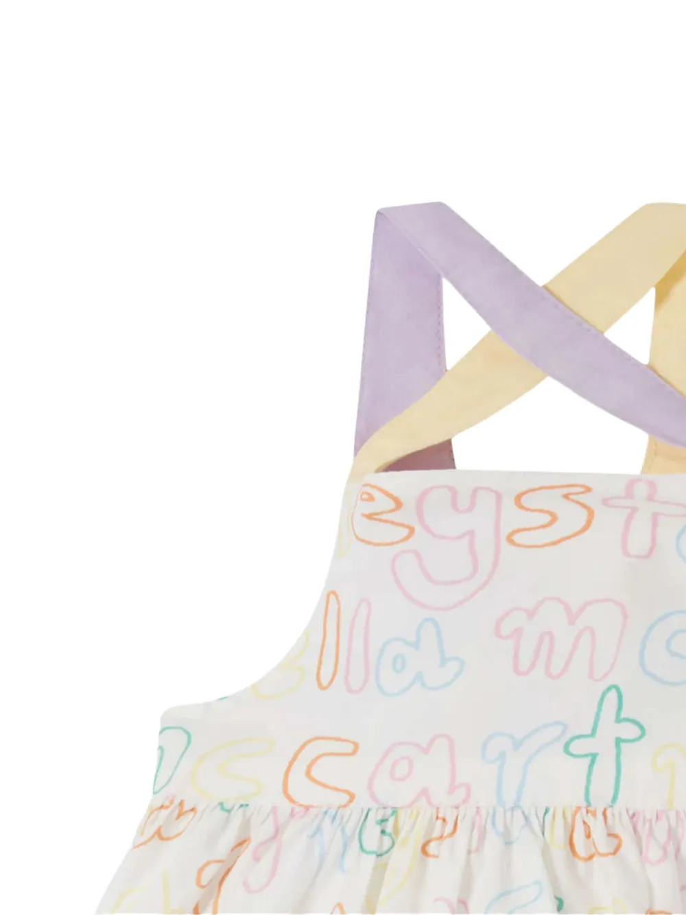 Stella McCartney Kids logo-print dress Wit