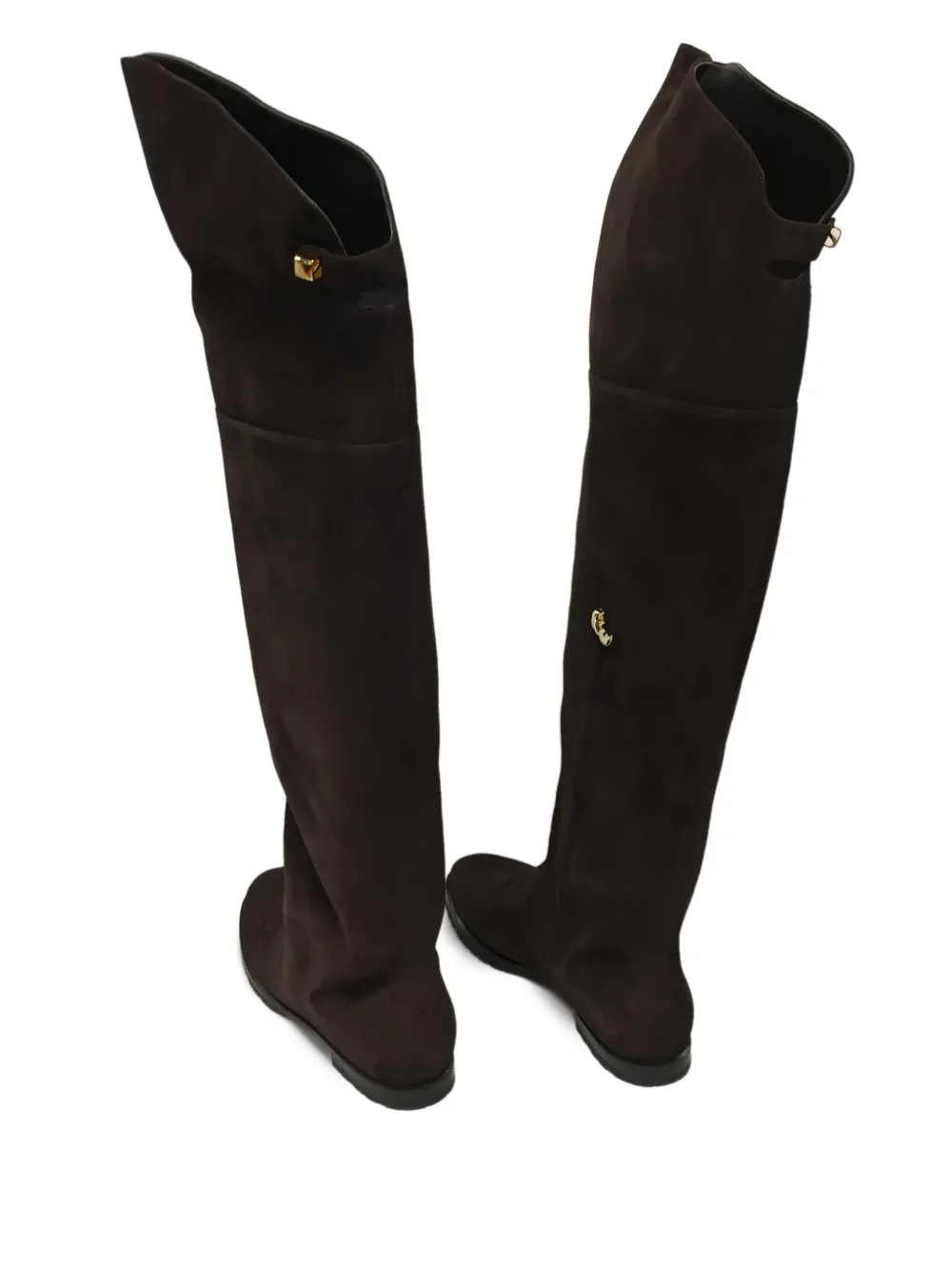 Shop Maison Skorpios Stefania Over-the-knee Suede Boots