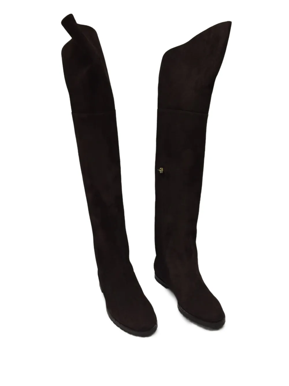 Shop Maison Skorpios Stefania Over-the-knee Suede Boots