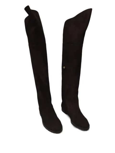 Maison Skorpios Stefania over-the-knee suede boots