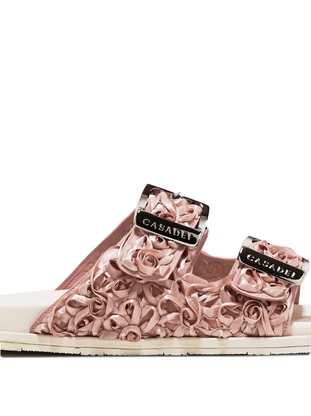 Casadei rose-embellished buckle slides | Image 2