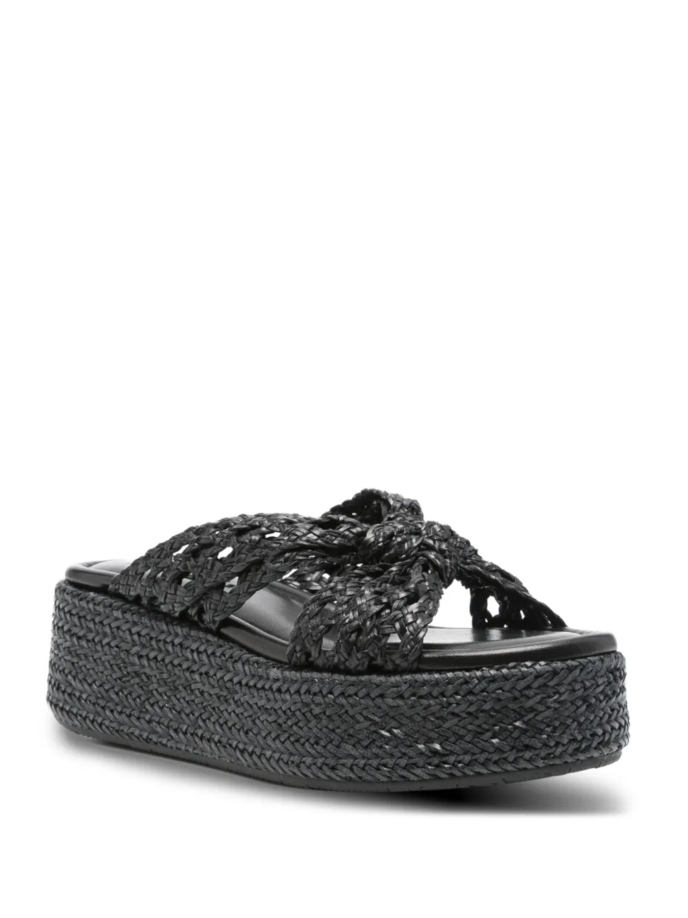 Casadei 20mm New Zeppa Damier woven platform sandals | Heeled Sandals | Image 2