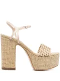 Casadei woven platform sandals - Neutrals