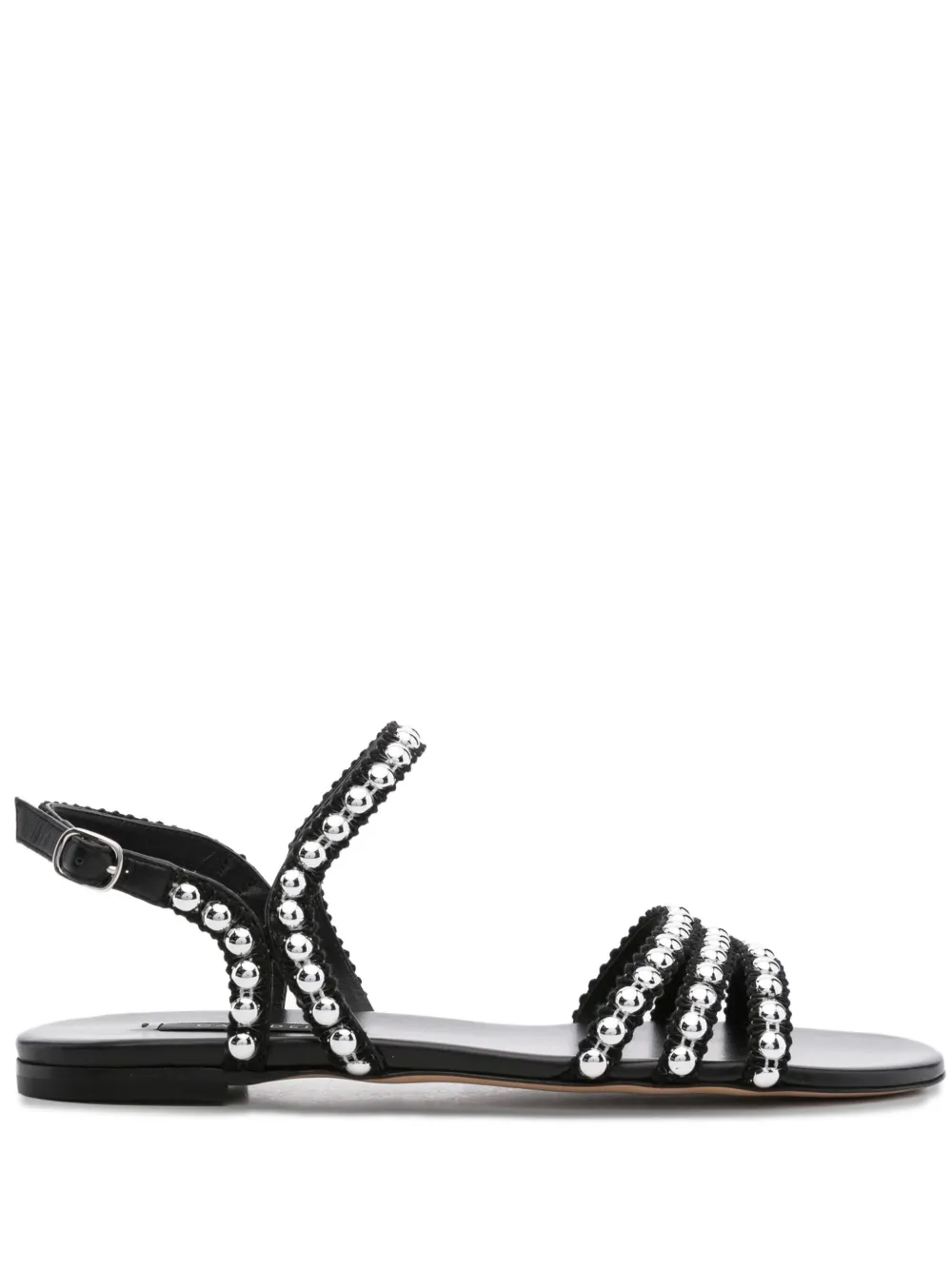 Casadei studded leather sandals B308 STUDSWAY+FLORES NKNR+NERO