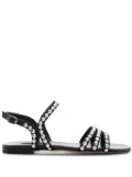 Casadei studded leather sandals - B308 STUDSWAY+FLORES NKNR+NERO