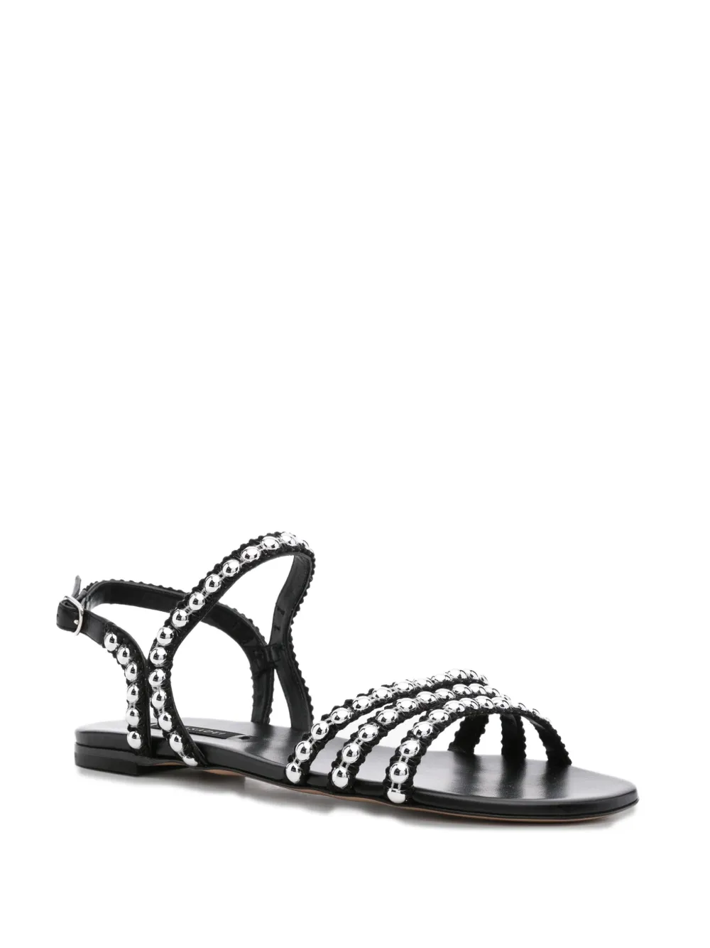 Casadei studded leather sandals B308 STUDSWAY+FLORES NKNR+NERO