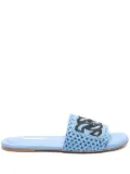 Casadei mesh flat sandals - Blue