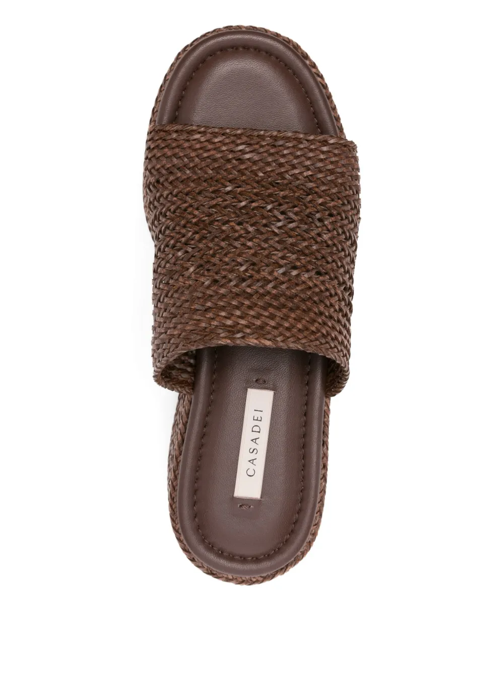 Casadei Sandalen met plateauzool Bruin